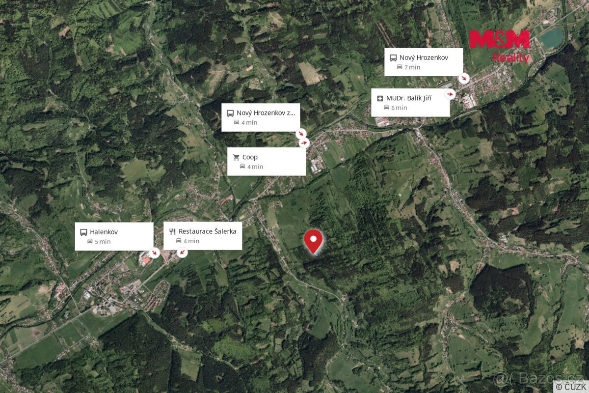 Prodej lesa, 16666 m², Nový Hrozenkov