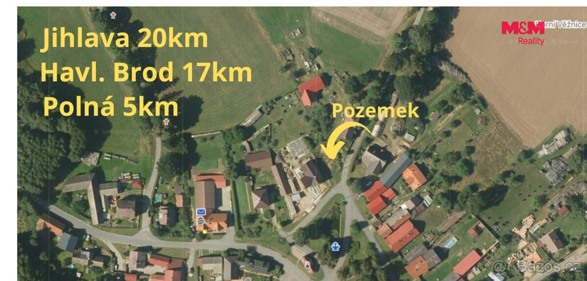 Pozemek k bydlení | Věžnice u Polné, ul. Horní Věžnice