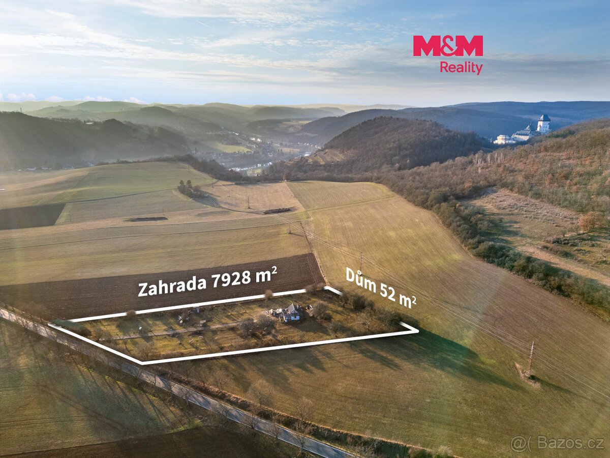 Prodej pozemku k bydlení, 7980 m², Hlásná Třebaň