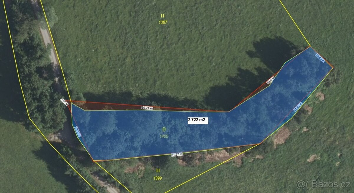 Prodej specifického pozemku 2.722 m², Hořice - Mýto