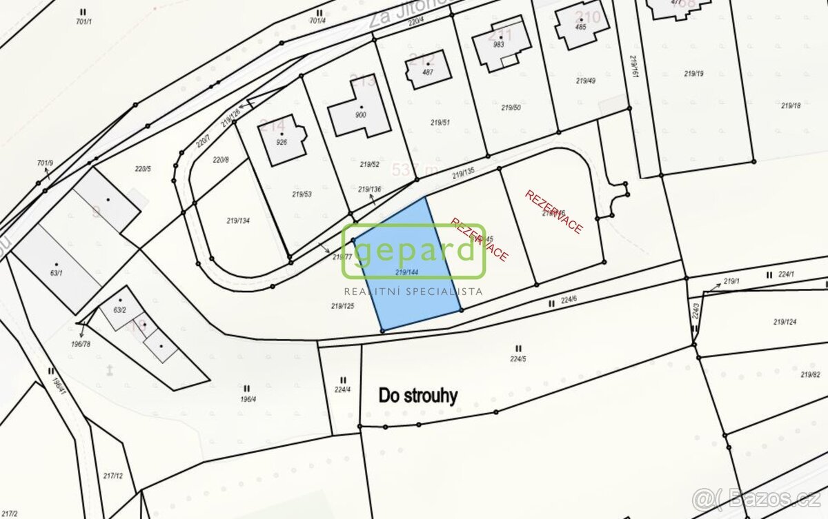 Prodej stavebního pozemku učeného k výstavbě RD o rozloze 76