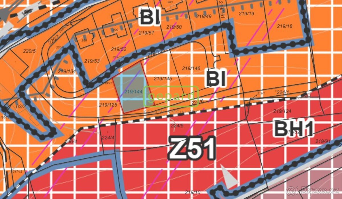 Prodej stavebního pozemku učeného k výstavbě RD o rozloze 76
