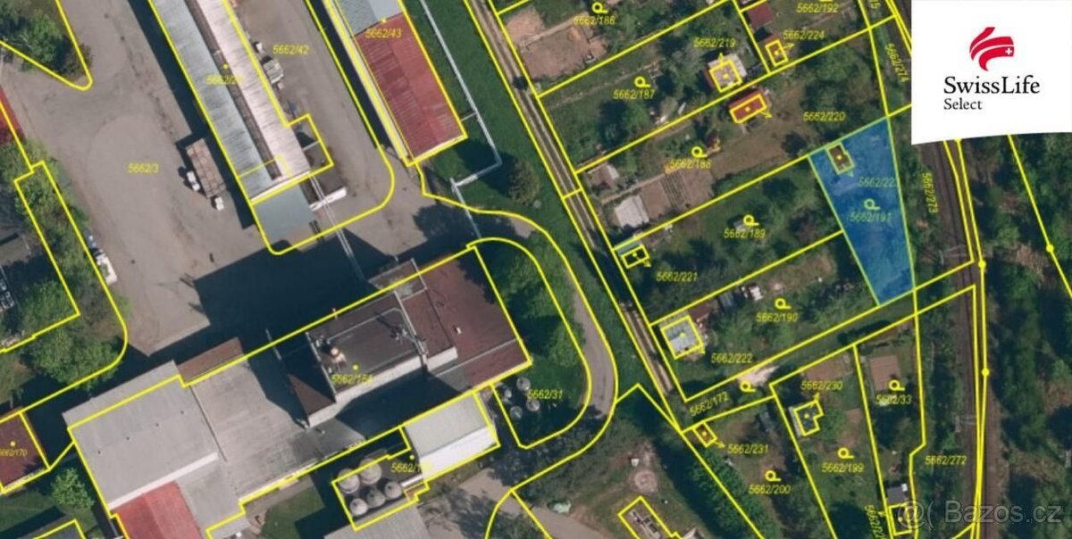 Prodej zahrady 381 m2, Jihlava