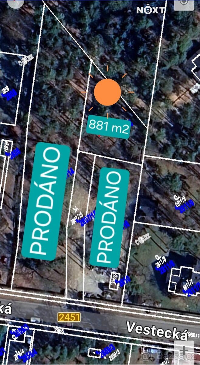 Prodej pozemek Bydlení, 881㎡