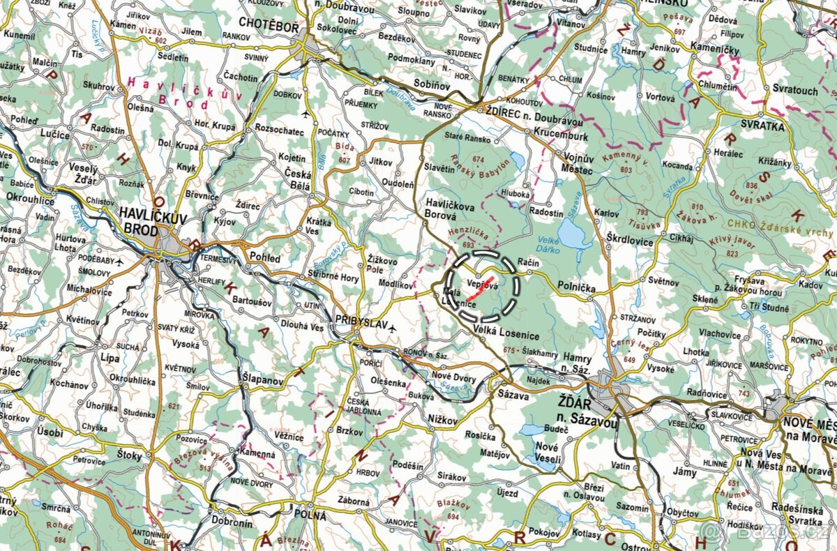 Zemědělská půda, prodej, Vepřová, Žďár nad Sázavou