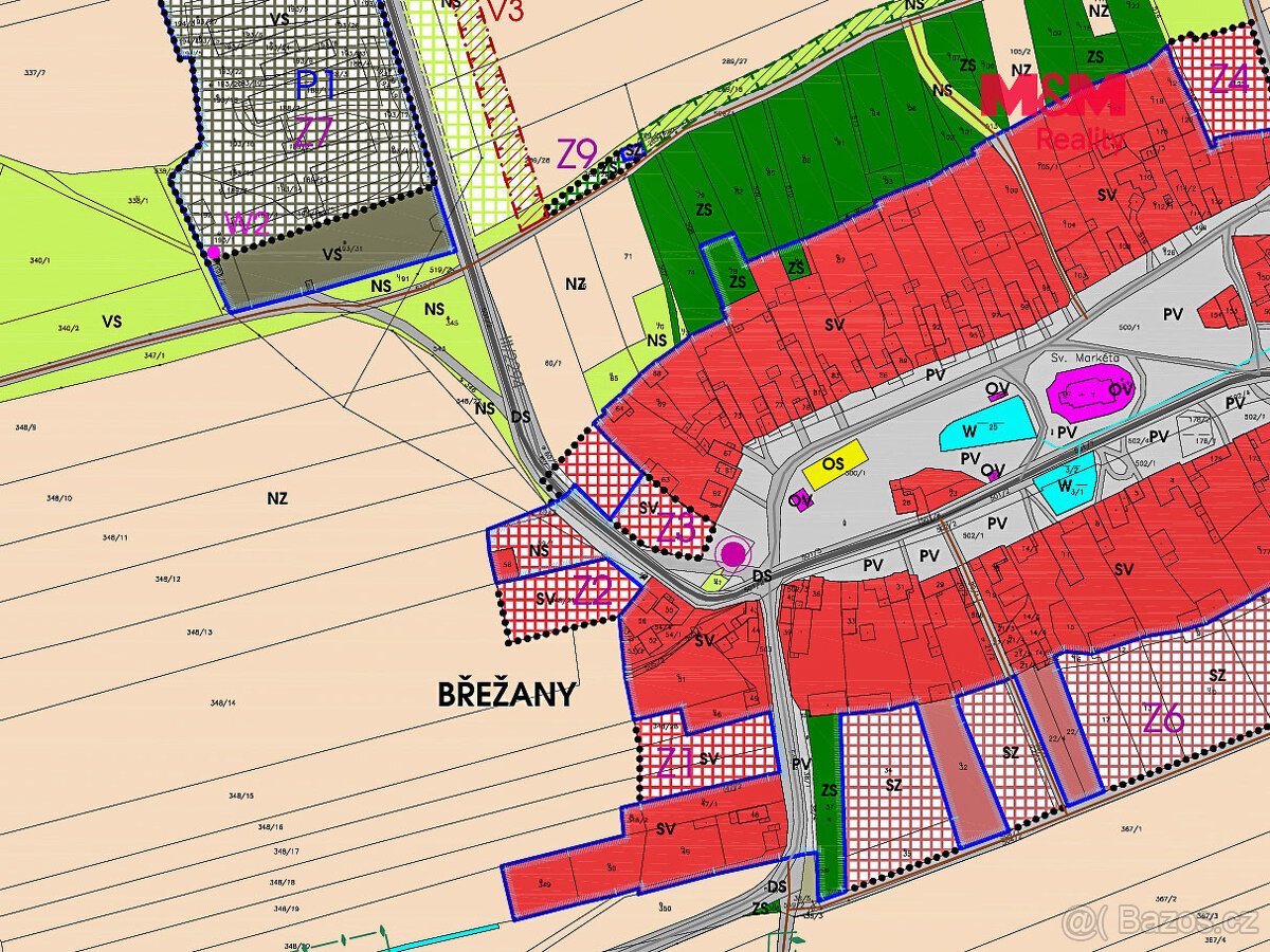 Prodej pozemku k bydlení, 8048 m², Břežany u Rakovníka