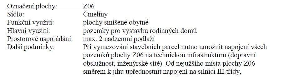 Stavební pozemek pro rodinný dům u Nepomuka