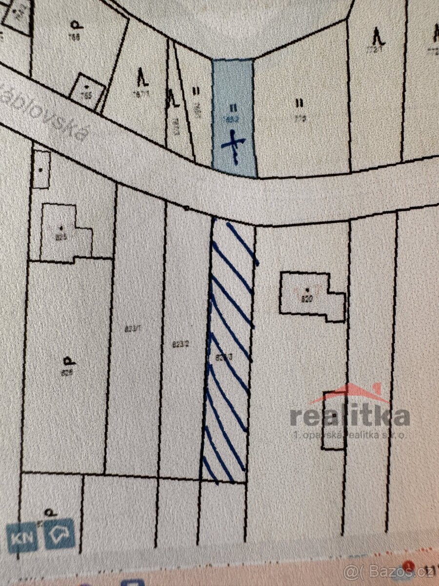 Prodej stavebního pozemku 721 m² , Dolní Životice, okres Opa