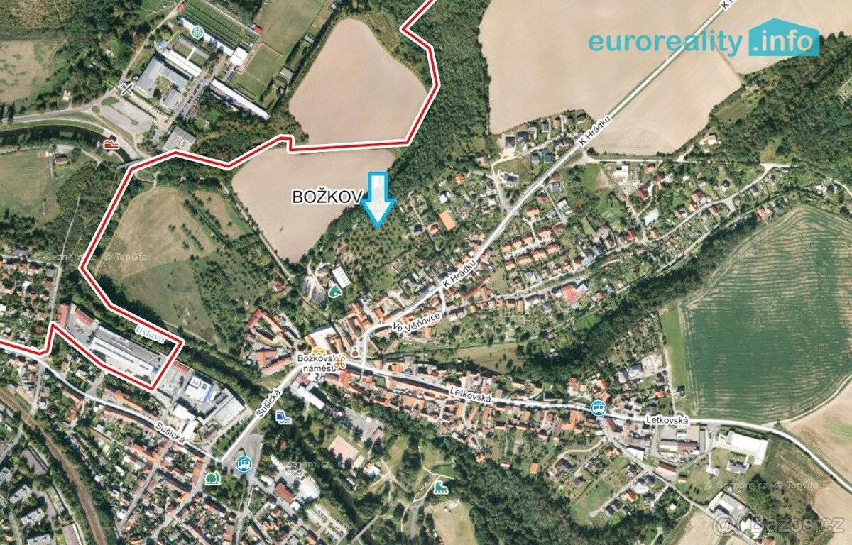 Prodej, stavební pozemek, 765 m2, Plzeň - Božkov