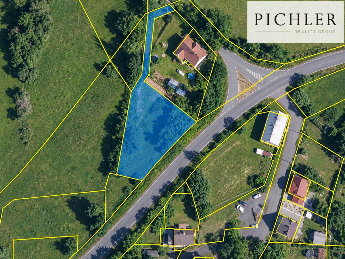 Stavební pozemek o celkové výměře 1 349 m²