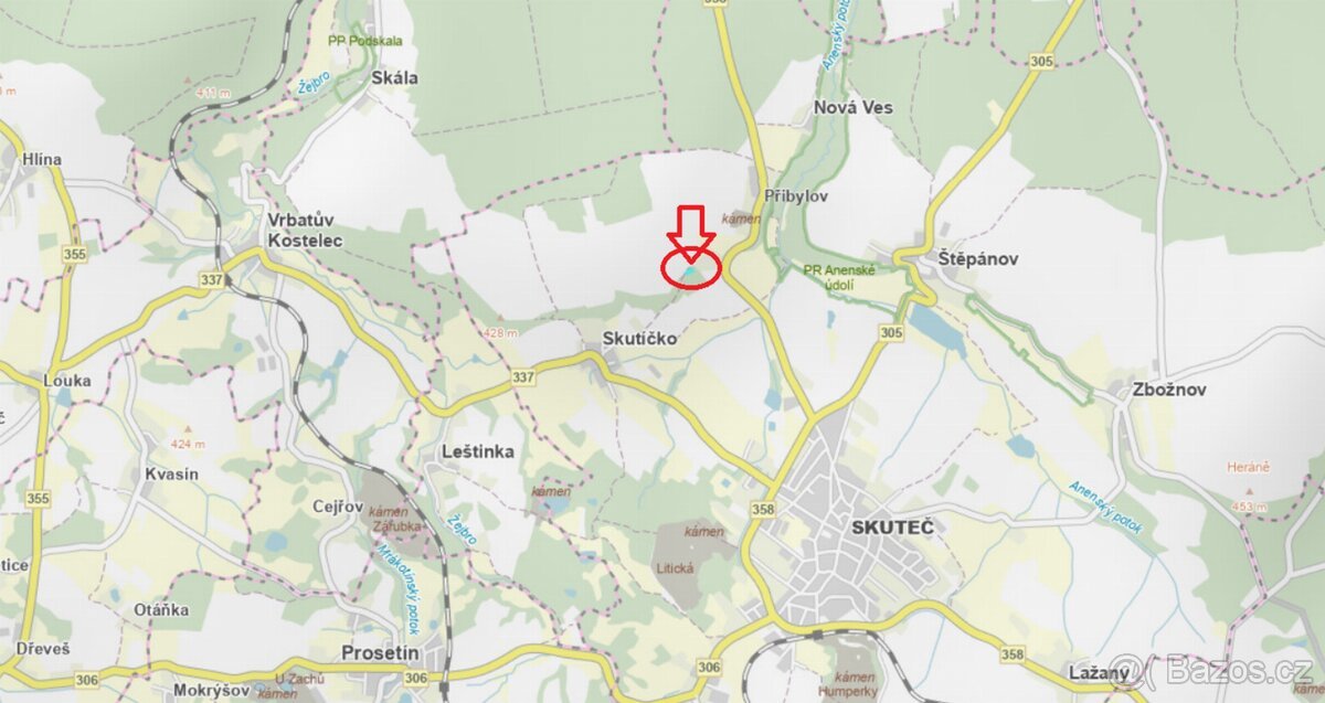Prodej lesního pozemku k.ú. Skutíčko