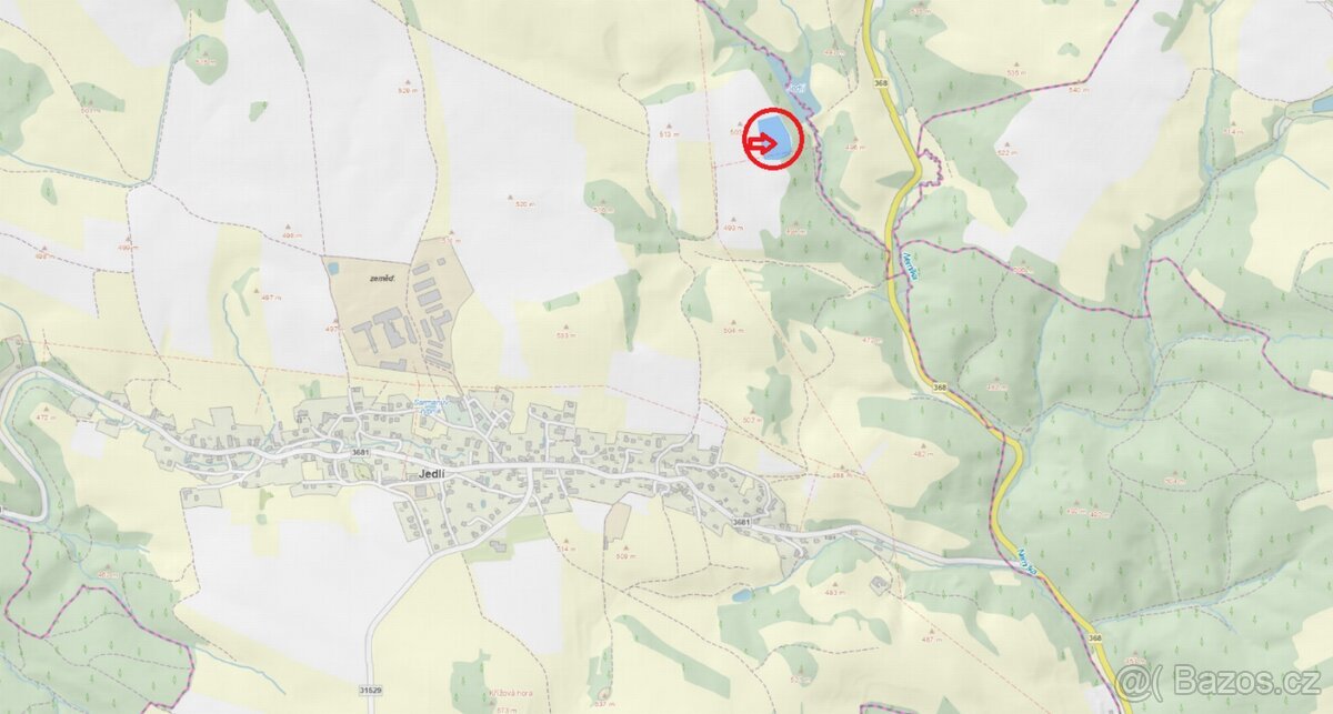 Prodej pozemku k.ú. Jedlí (1)