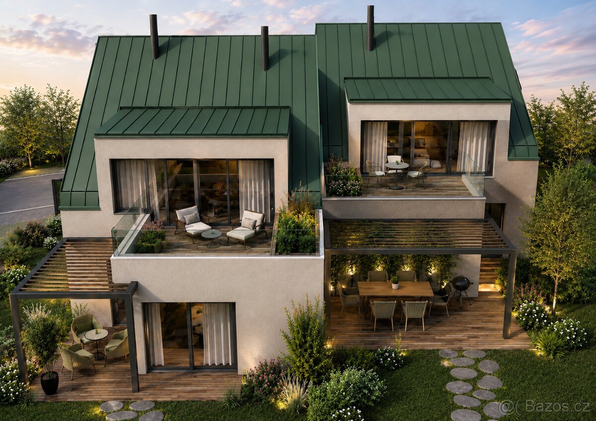 Prodej st. pozemku s povolením- 2 x 4+kk s terasou Opatovice