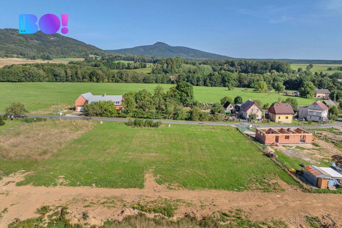 Prodej pozemku s přímým výhledem na Ještěd, 1 506 m², Křižan
