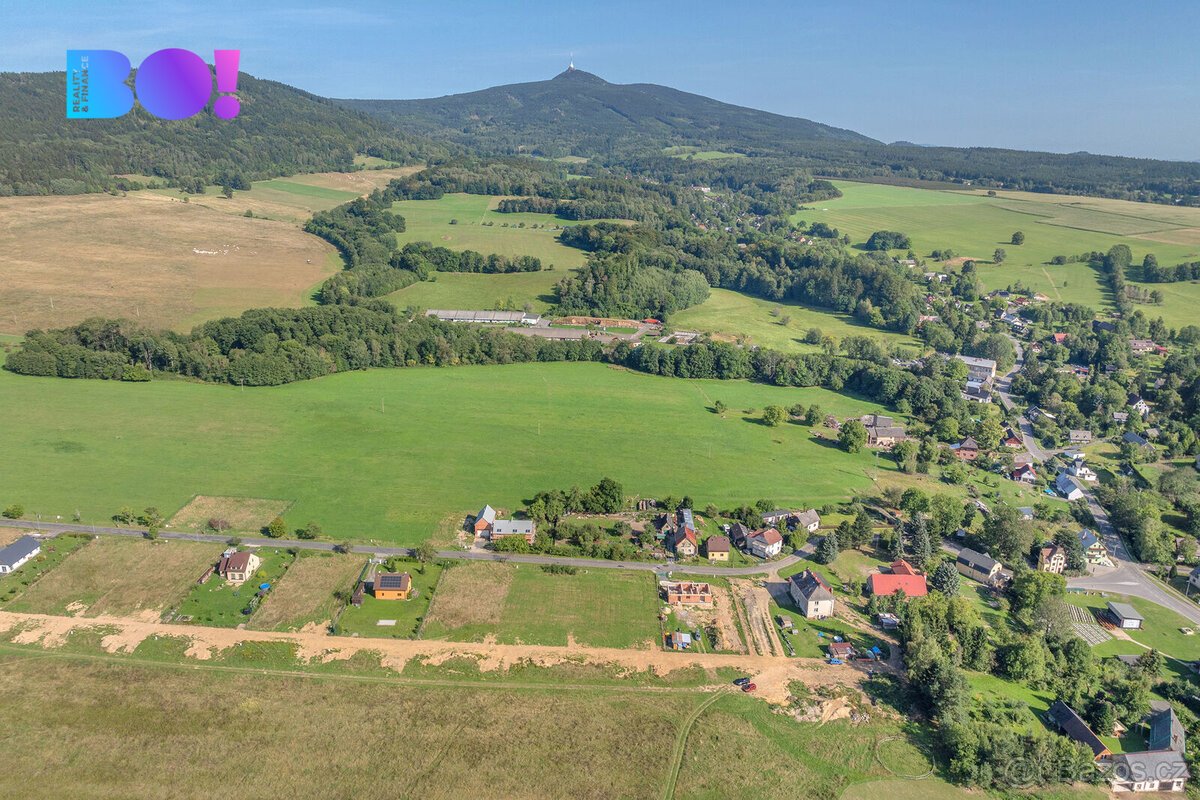 Prodej pozemku s přímým výhledem na Ještěd, 1 506 m², Křižan