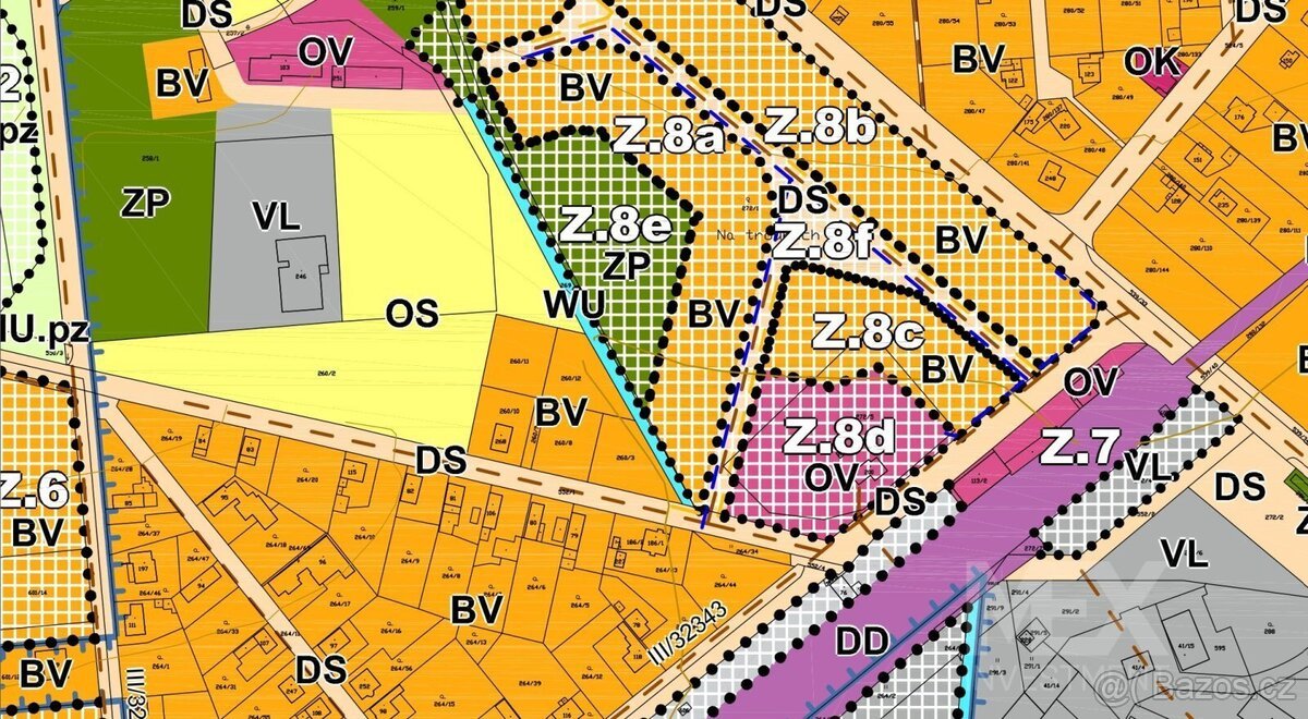 Prodej stavebního pozemku 999 m² – obec Sadová