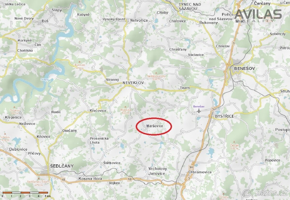 Podej stavebního pozemku 731 m2 v Maršovicích