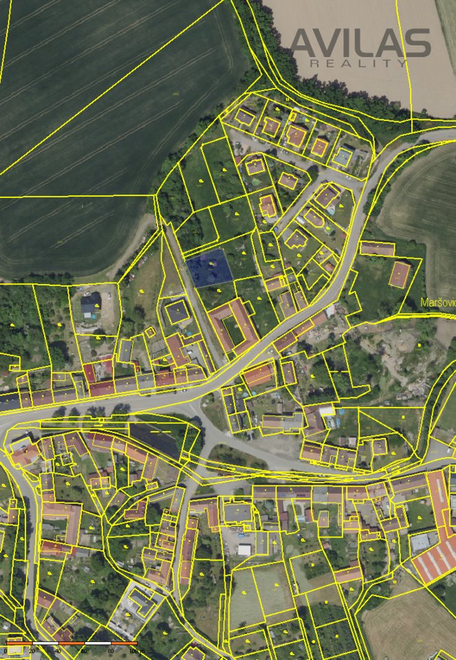 Podej stavebního pozemku 731 m2 v Maršovicích