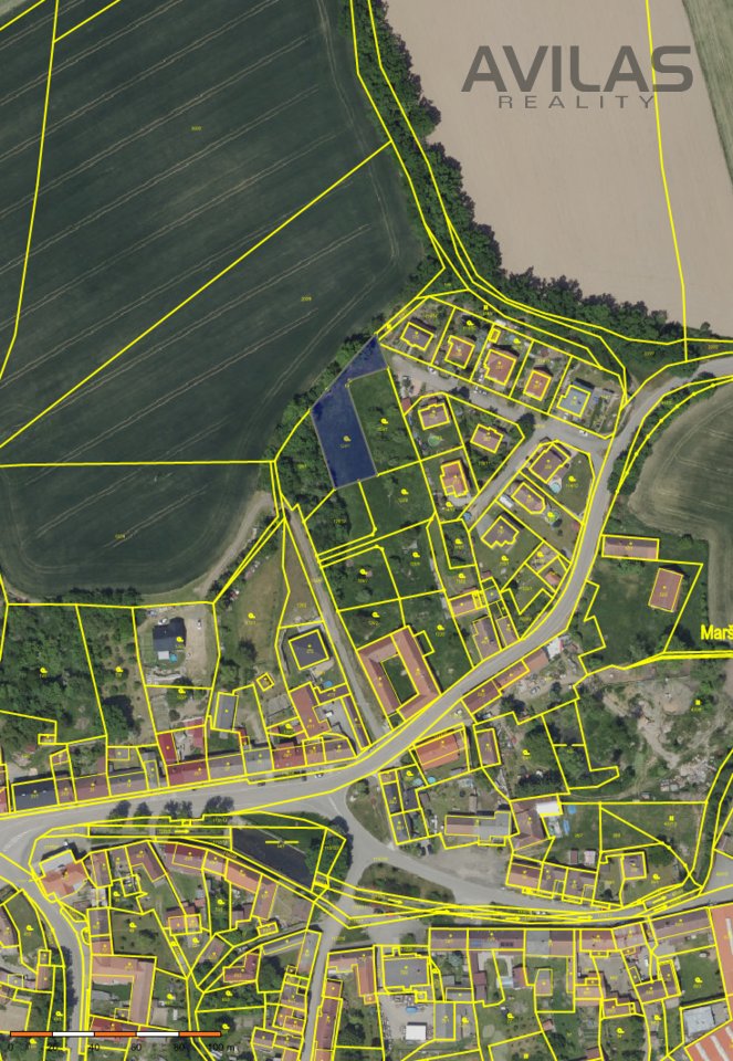Podej stavebního pozemku 1.203 m2 v Maršovicích