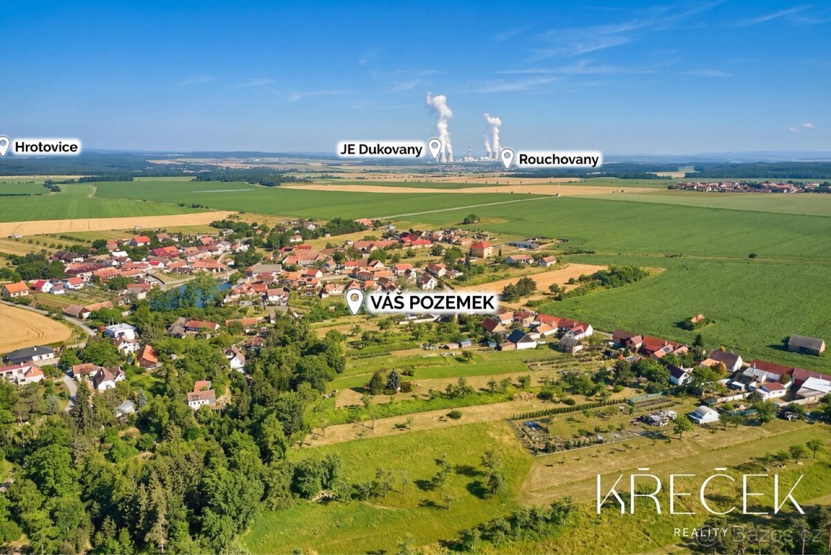 Prodej pozemku k výstavbě RD v Litovanech