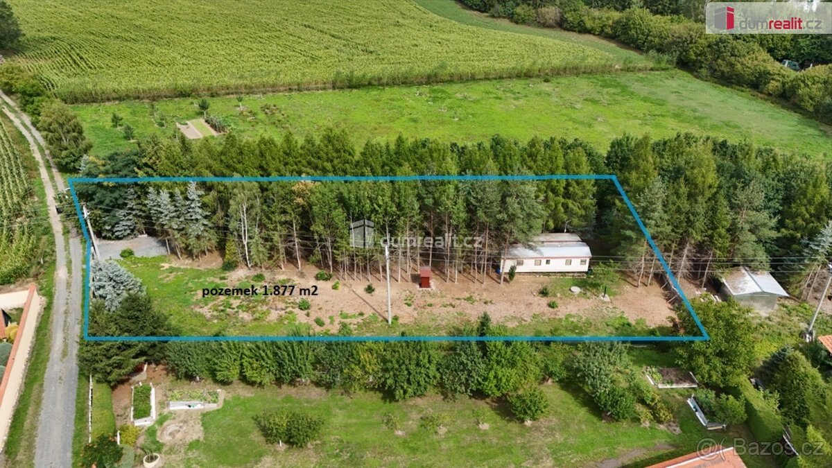 Prodej zahrady s mobilním domem, Bernartice - Borovsko, okr.