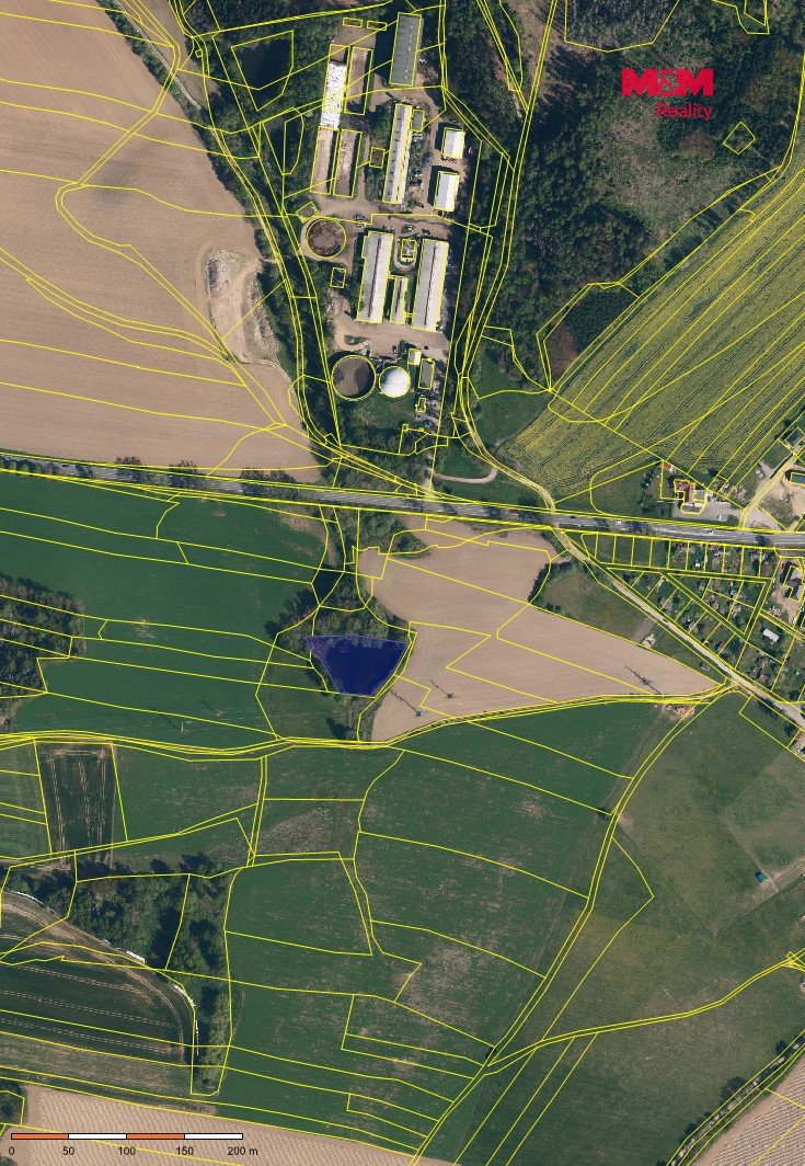 Prodej vodní plochy, 2951 m², Pelhřimov