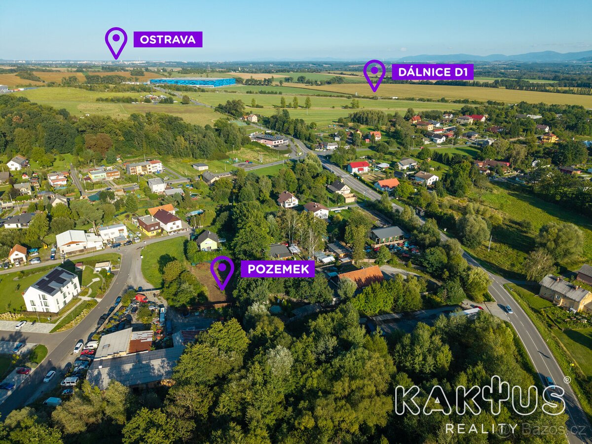 Exkluzivní stavební pozemek s perfektní dostupností do Ostra