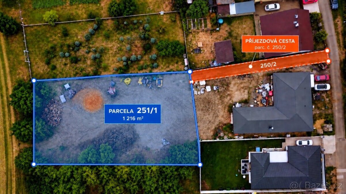 Prodej stavebního pozemku 1 360 m² – Újezd u Uničova