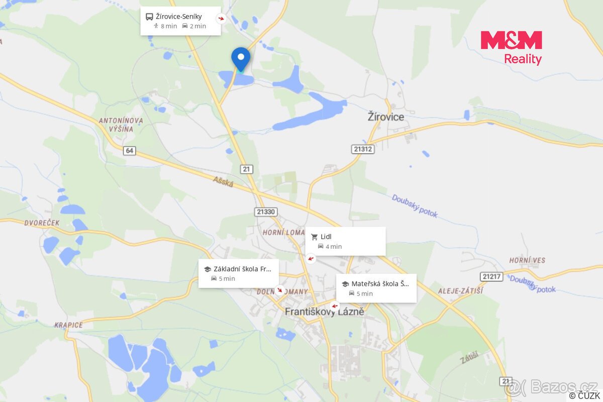 Prodej pozemku k bydlení, 4110 m², Seníky