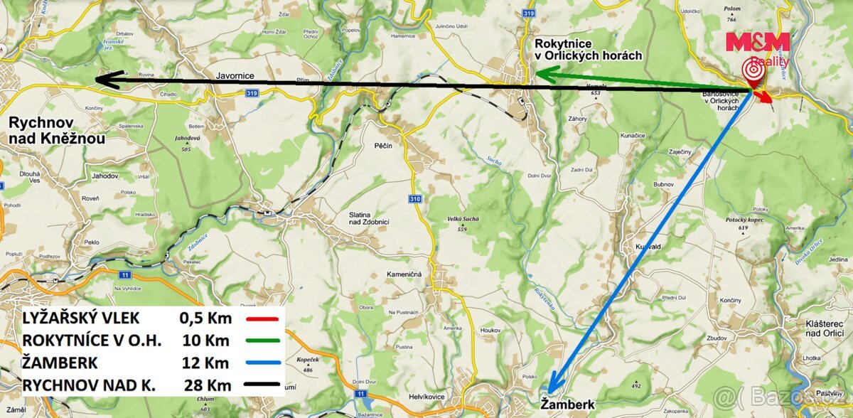Prodej pozemku, 1153 m², Bartošovice v Orlických horách