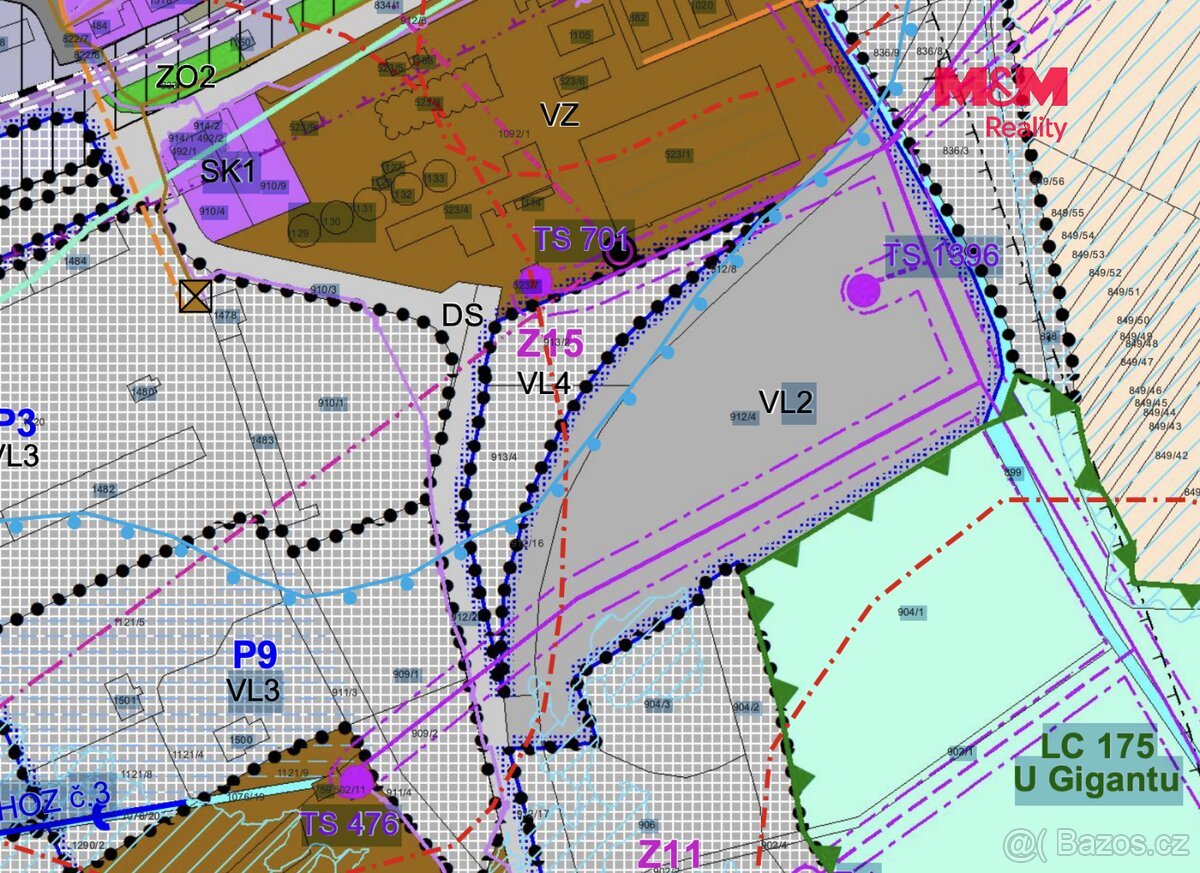 Prodej komerčního pozemku 5275 m2 ve Smiřicích