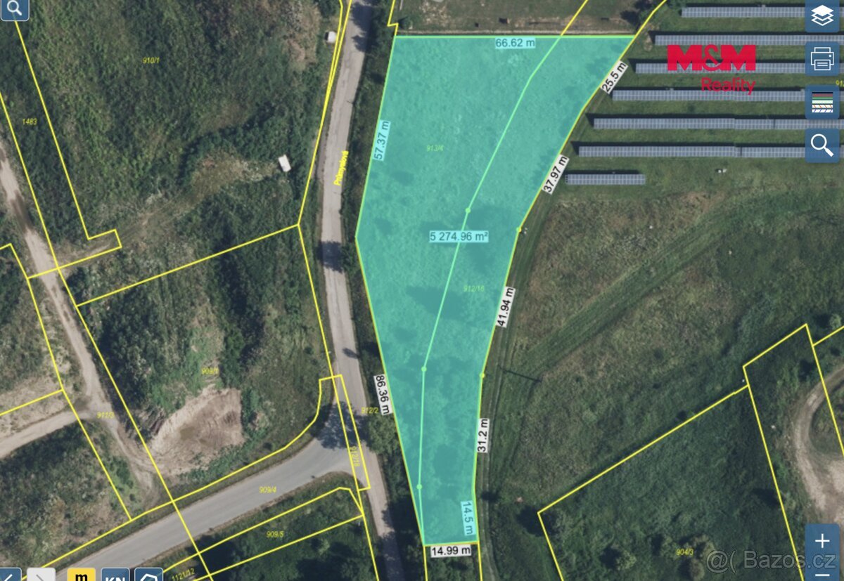 Prodej komerčního pozemku 5275 m2 ve Smiřicích