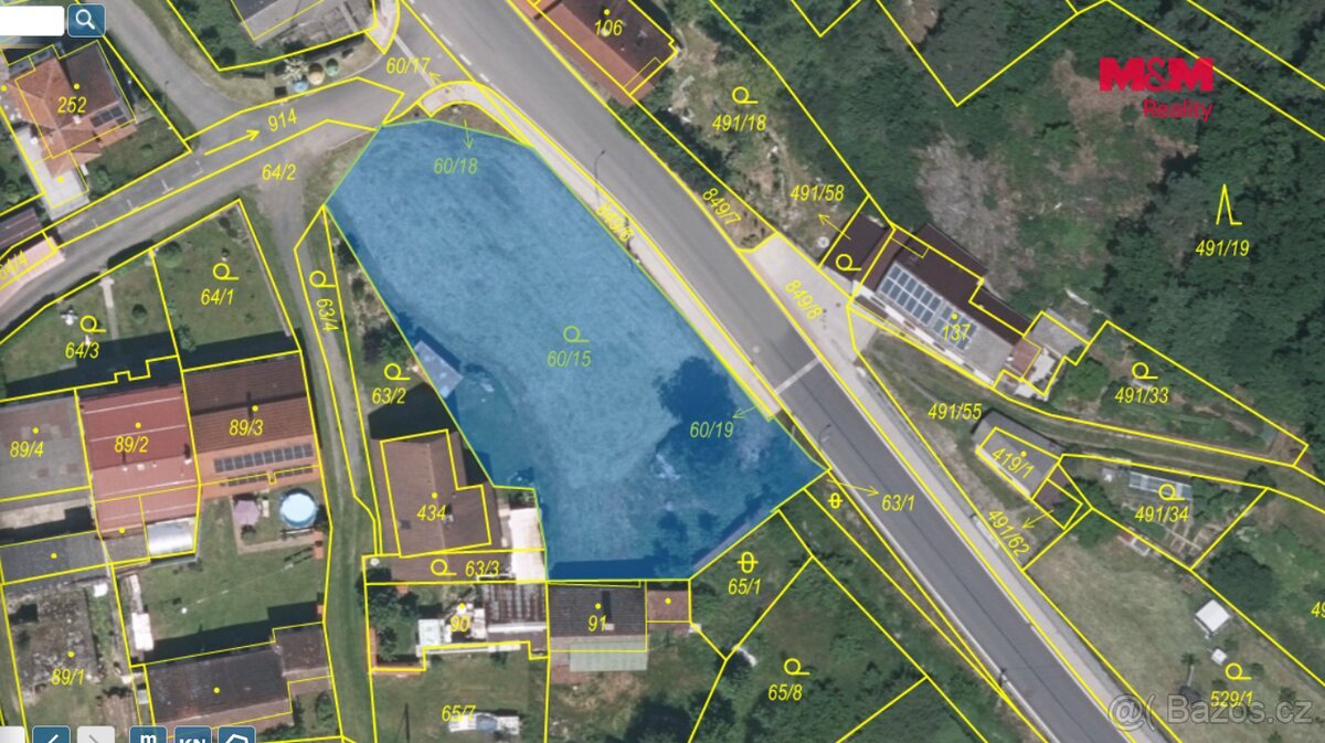Prodej pozemku k bydlení, 1315 m², Kolinec