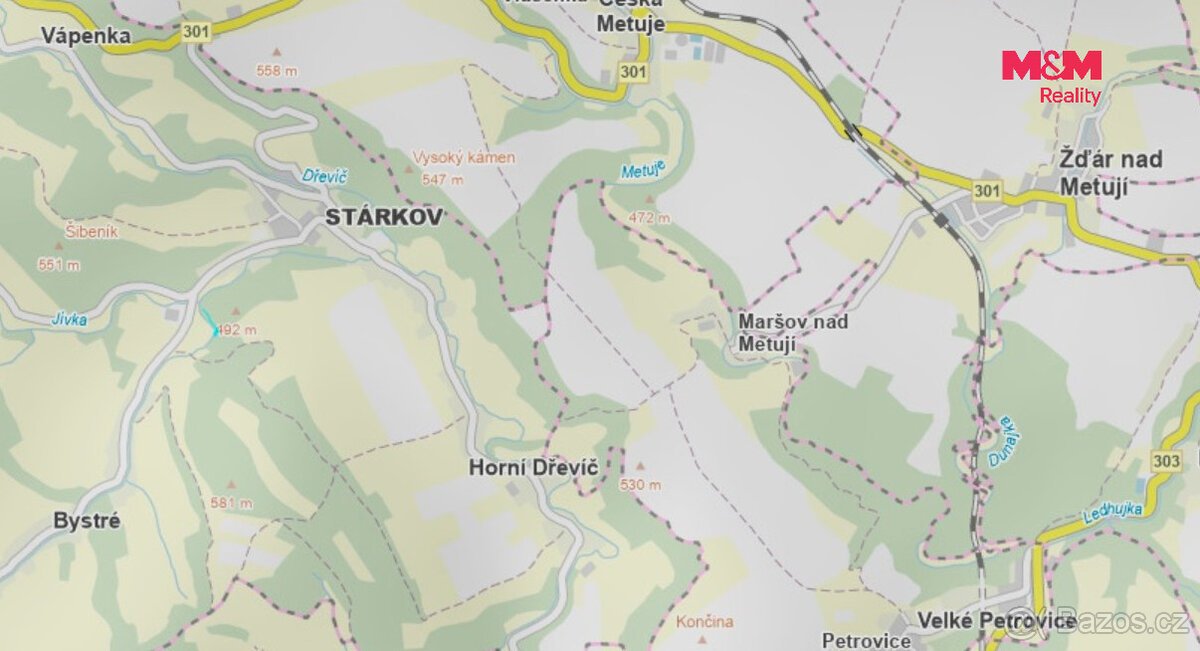 Prodej lesa, 640 m², Stárkov