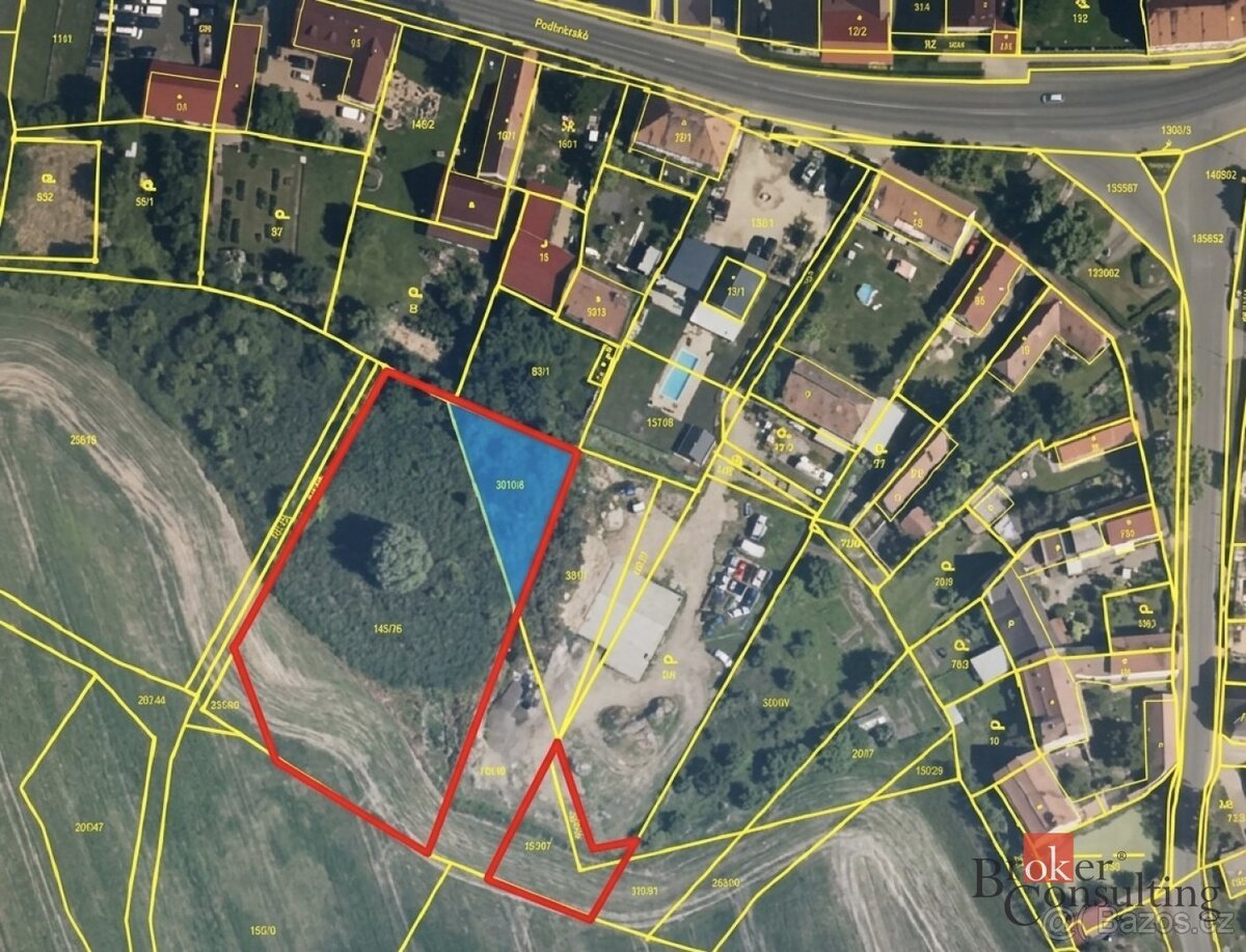 Prodej, pozemky/bydlení, 4536 m2, Staňkovice, Louny [ID 8166