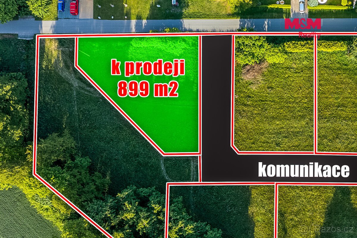 Prodej pozemku k bydlení, 899 m², Hrobice