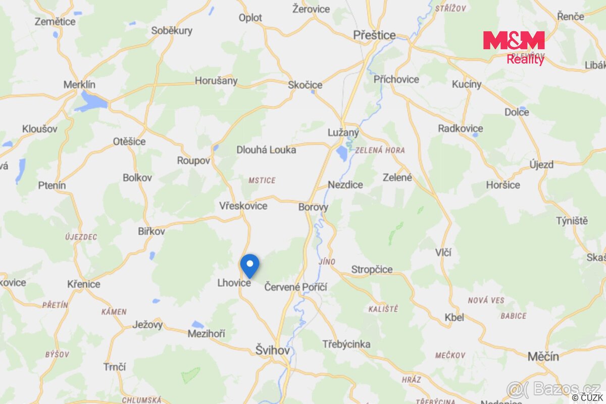 Prodej pozemku k bydlení, 1784 m², Švihov
