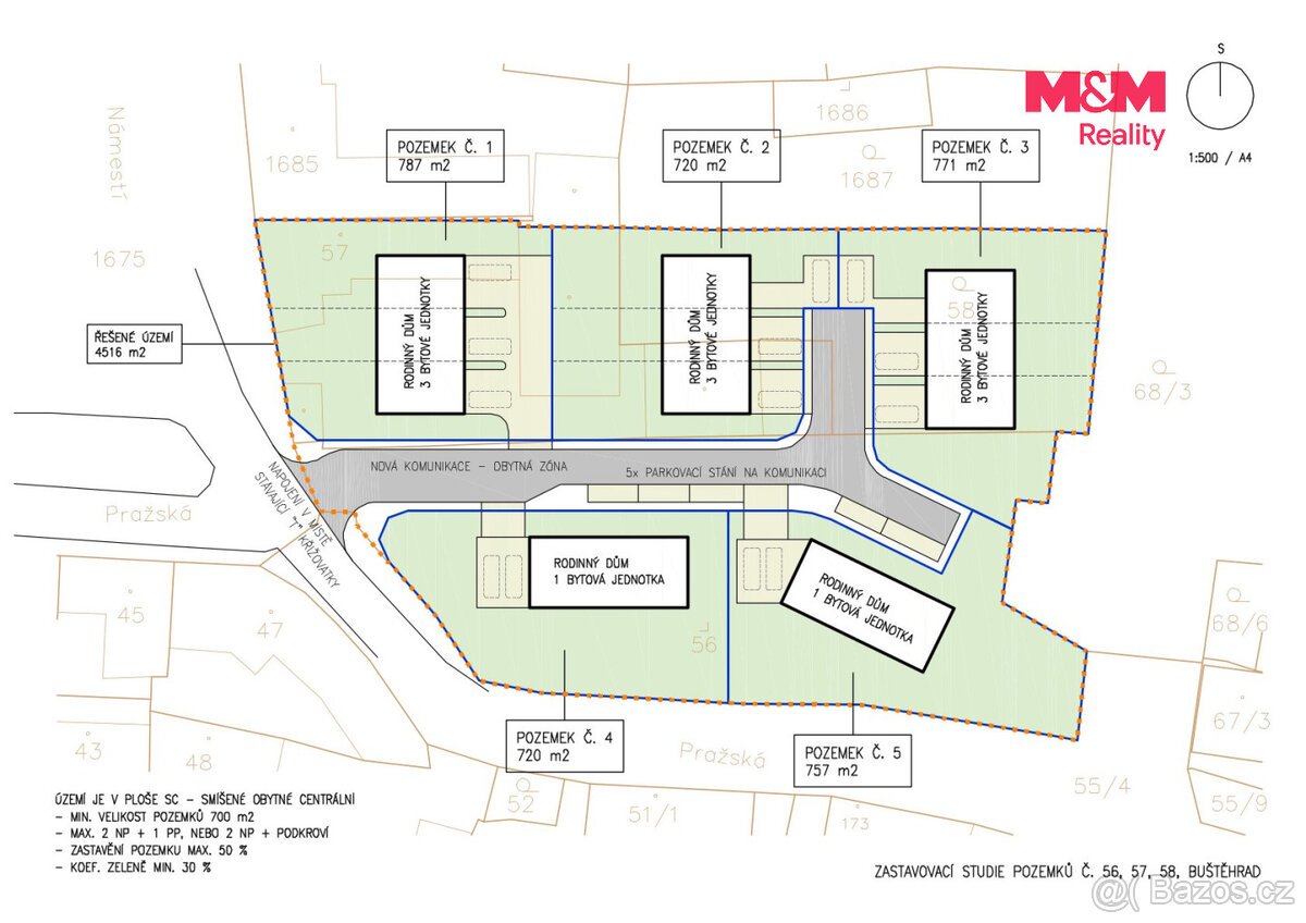 Prodej pozemku pro developerskou aktivitu, 4516 m²,Buštěhrad