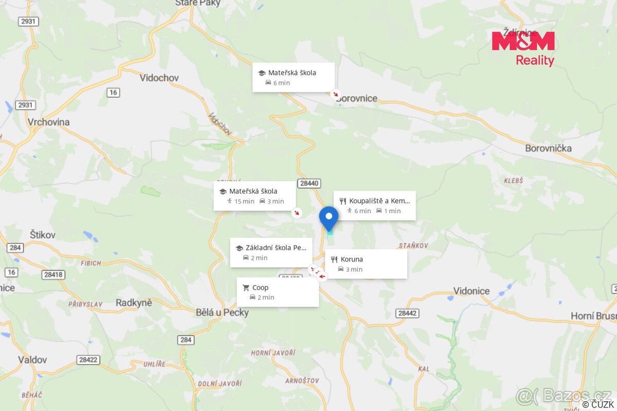 Prodej louky, 17267 m², Pecka