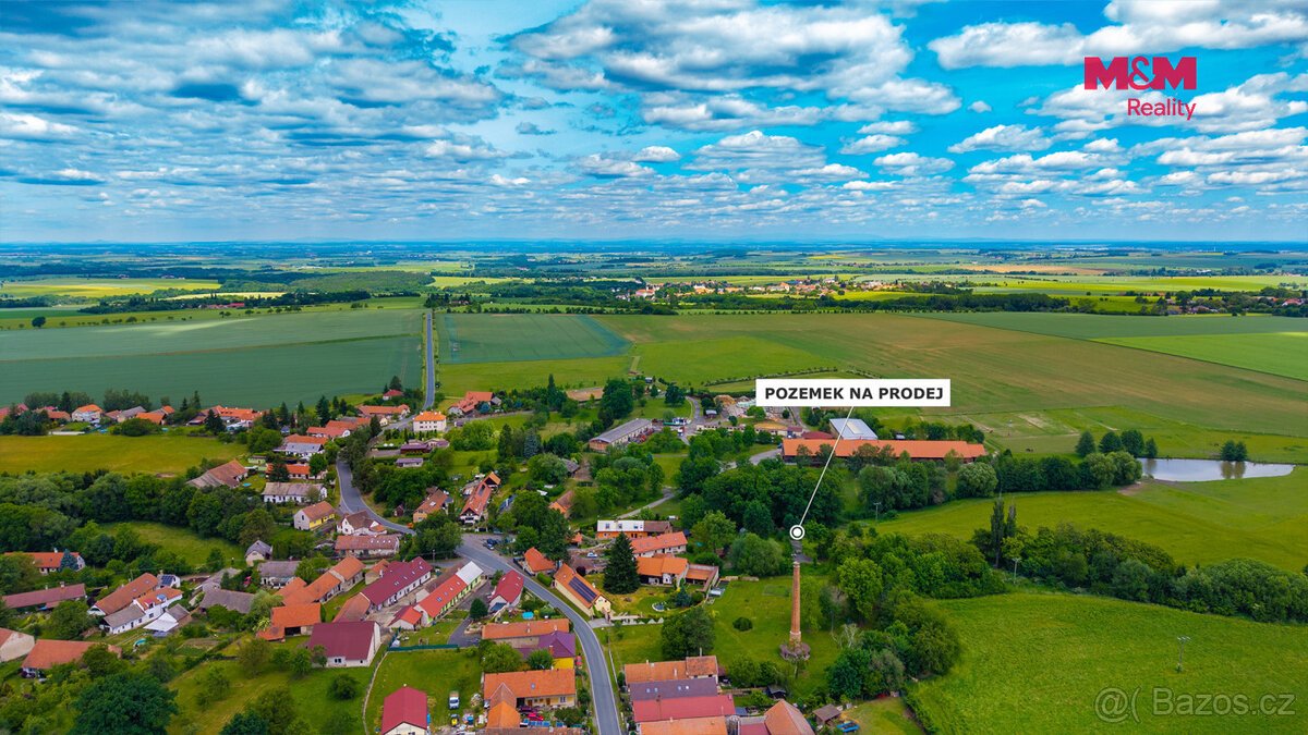 Prodej pozemku k bydlení, 1022 m², Nesměň u Zásmuk