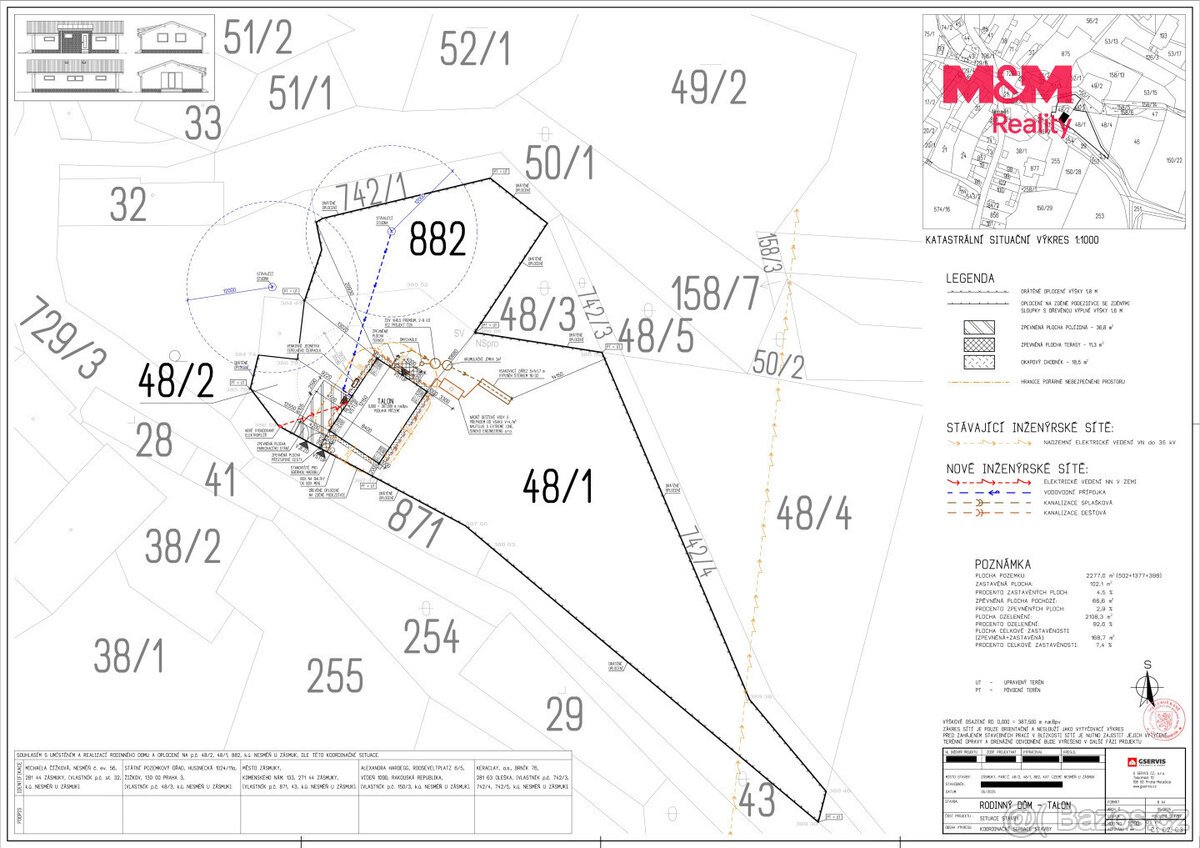 Prodej pozemku k bydlení, 1022 m², Nesměň u Zásmuk