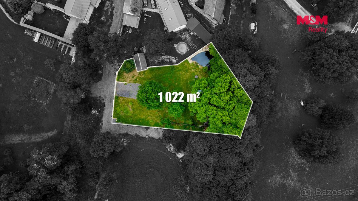 Prodej pozemku k bydlení, 1022 m², Nesměň u Zásmuk