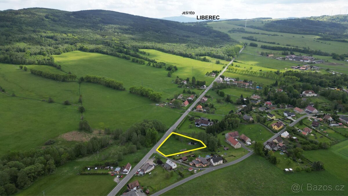 Prodej stavebního pozemku 3454 m2, Dětřichov - Dětřichov u F