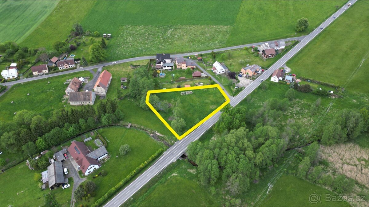 Prodej stavebního pozemku 3454 m2, Dětřichov - Dětřichov u F