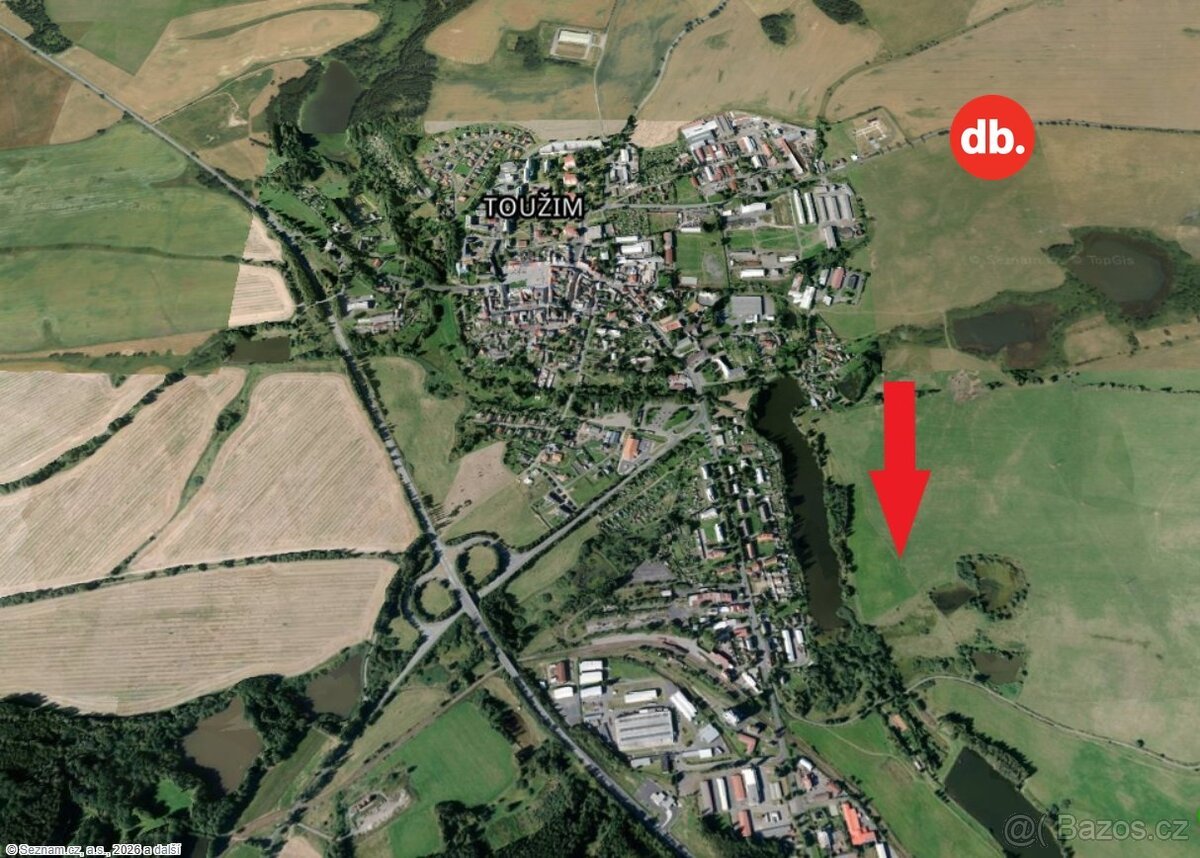 Prodej stavebního pozemku 17 335 m², Toužim, ev.č. 01813