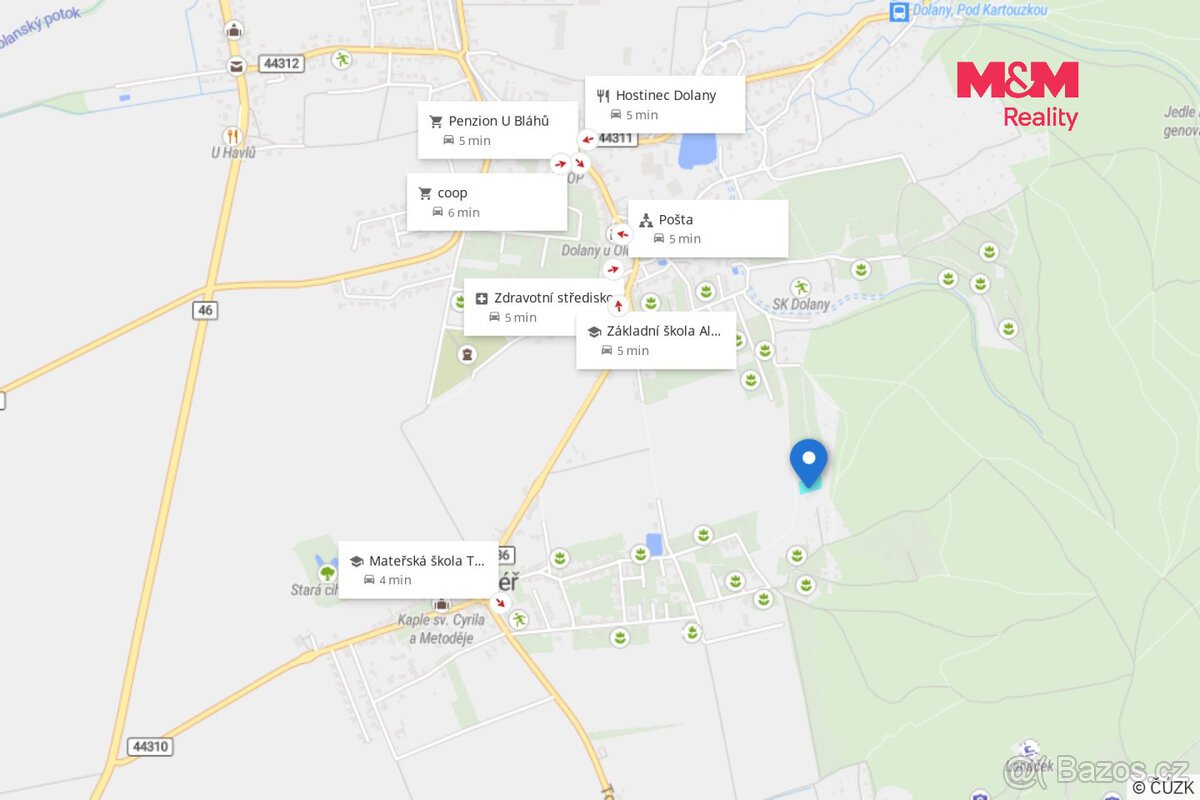 Prodej pozemku k bydlení, 2011 m², Dolany