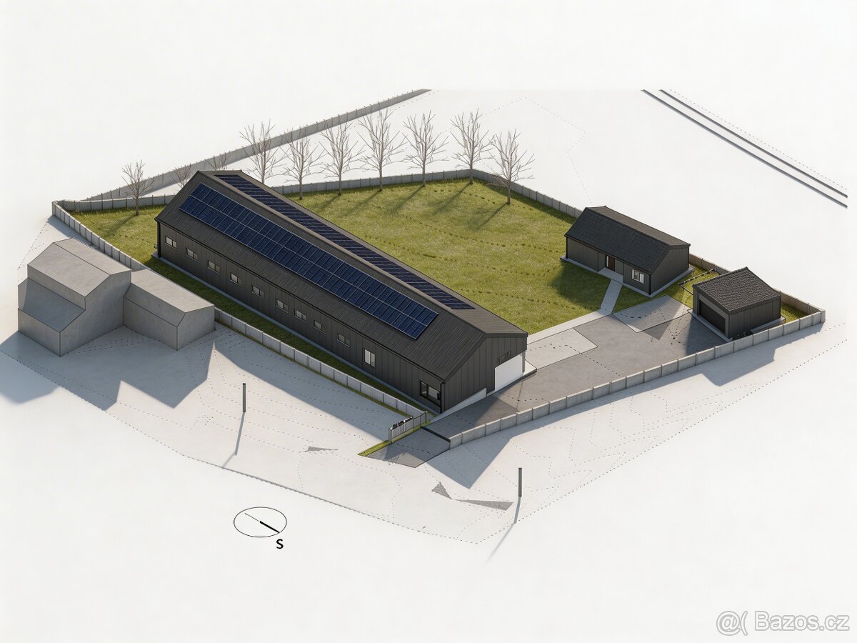 Komerční stavební pozemek 2 900 m² – připraveno