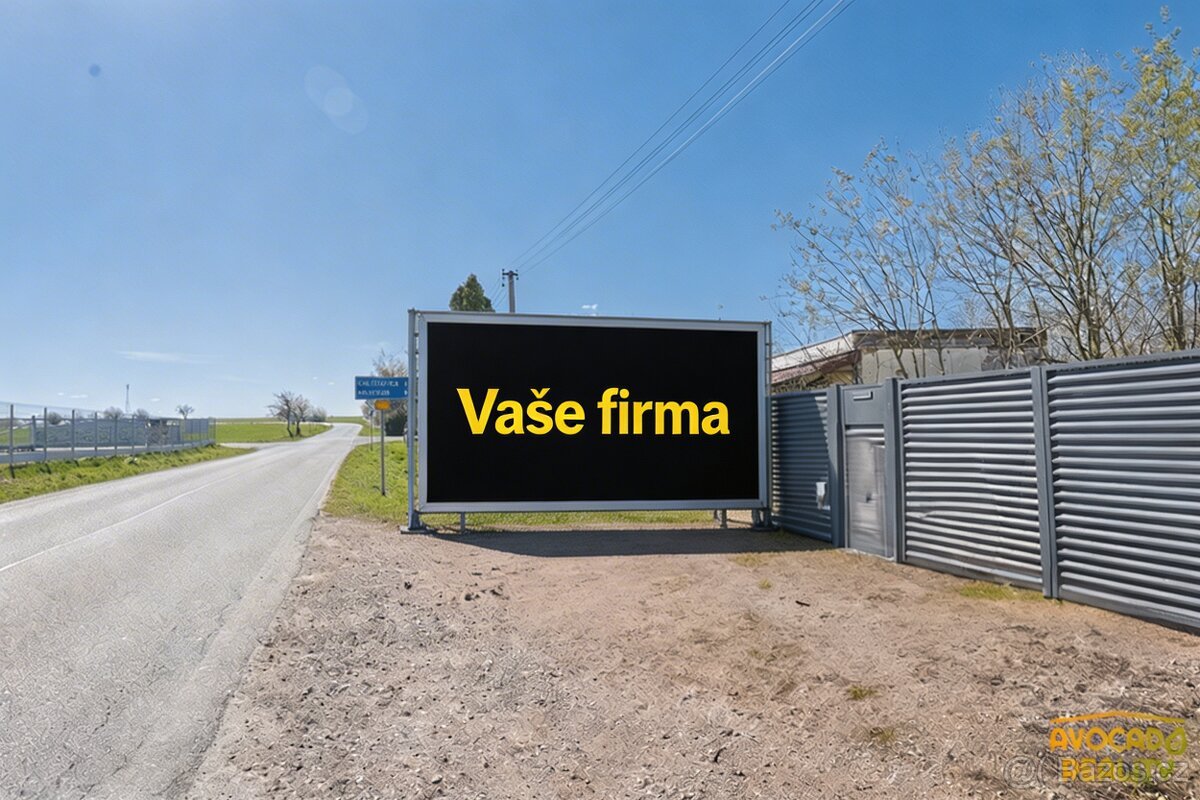 Komerční stavební pozemek 2 900 m² – připraveno