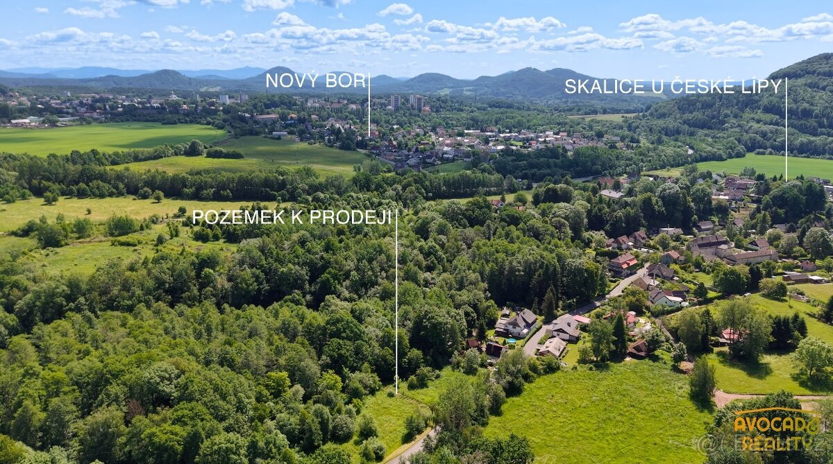Prodej pozemku 4 175 m² ve Skalici u České Lípy
