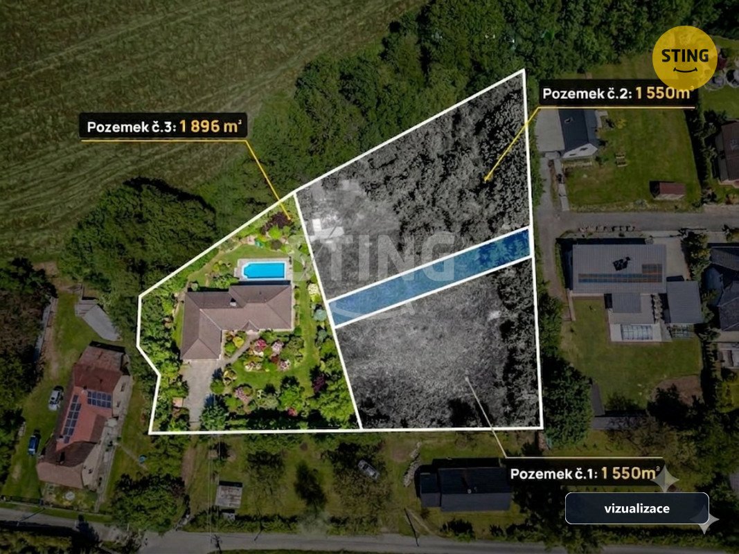 Stavební parcela Palkovice, 1896 m2, 135910